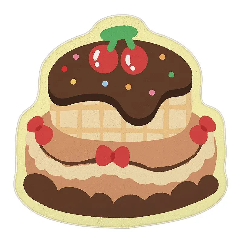 Creative Cartoon Animal Dessert Shaped Rug