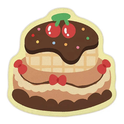 Creative Cartoon Animal Dessert Shaped Rug