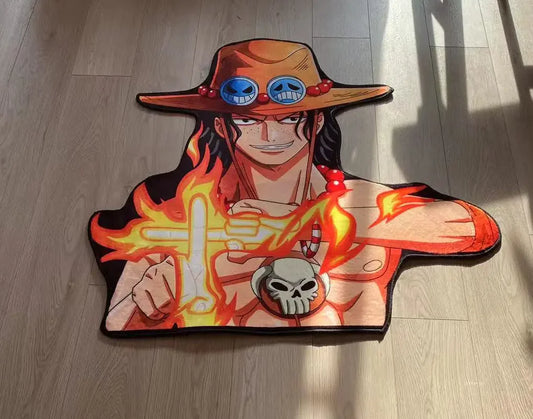 ONE PIECE D. Ace Cartoon Rug