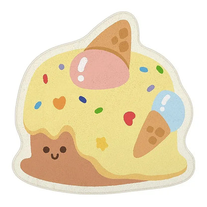 Creative Cartoon Animal Dessert Shaped Rug